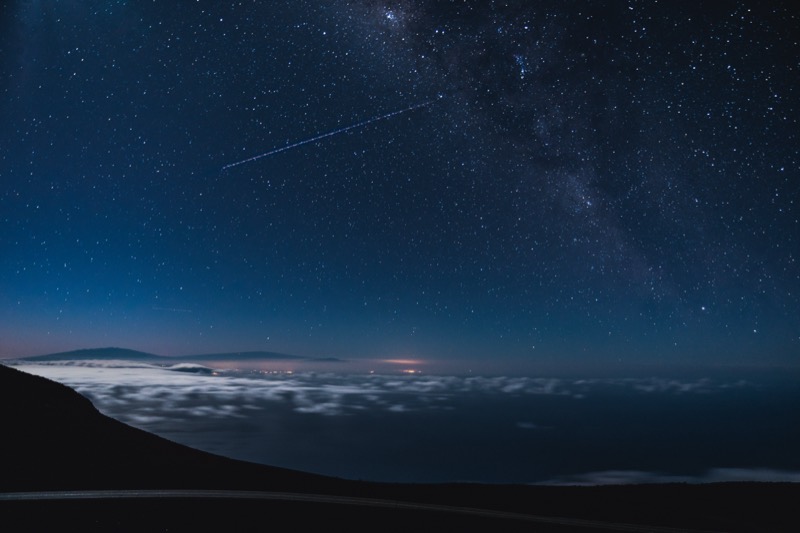 Haleakalā summit under the stars
