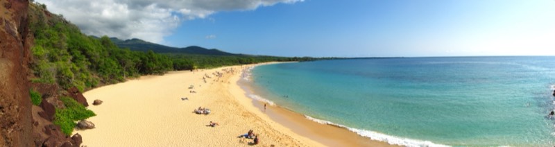 Makena Big Beach wide golden sand