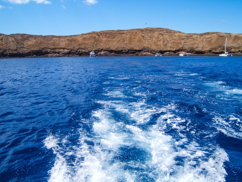 crescent crater aerial/from boat